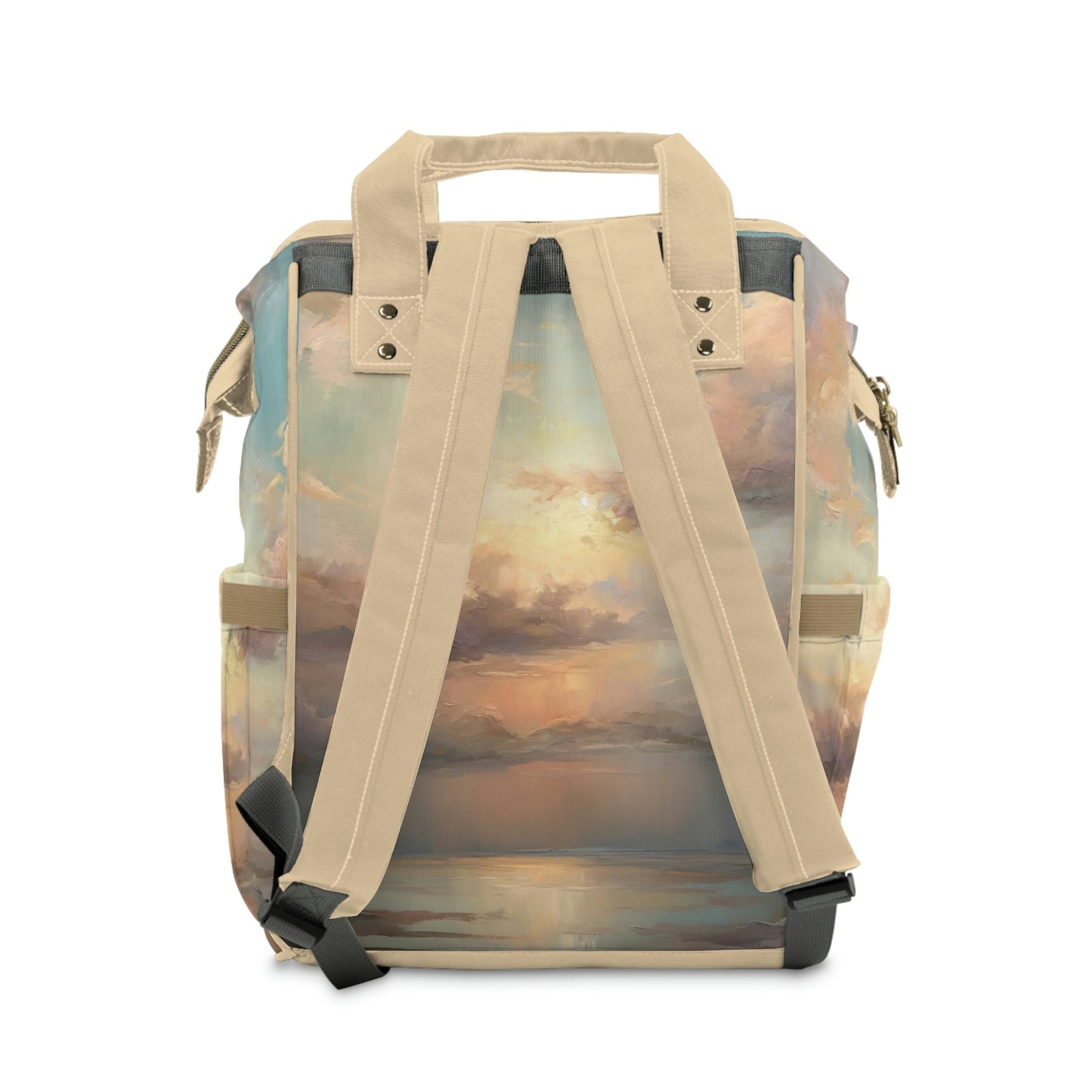 Backpack Diaper Bag in Peaceful Sunset Beach - Modern Kastle Shop