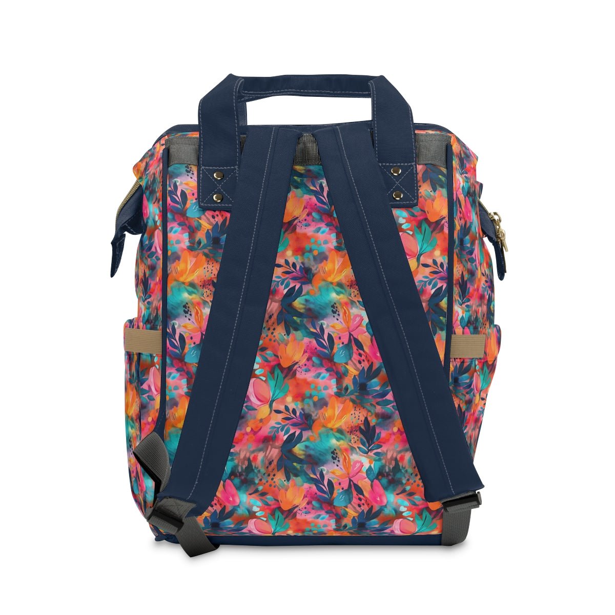 Diaper Backpack Bag in Neon Whimsy - Modern Kastle Shop