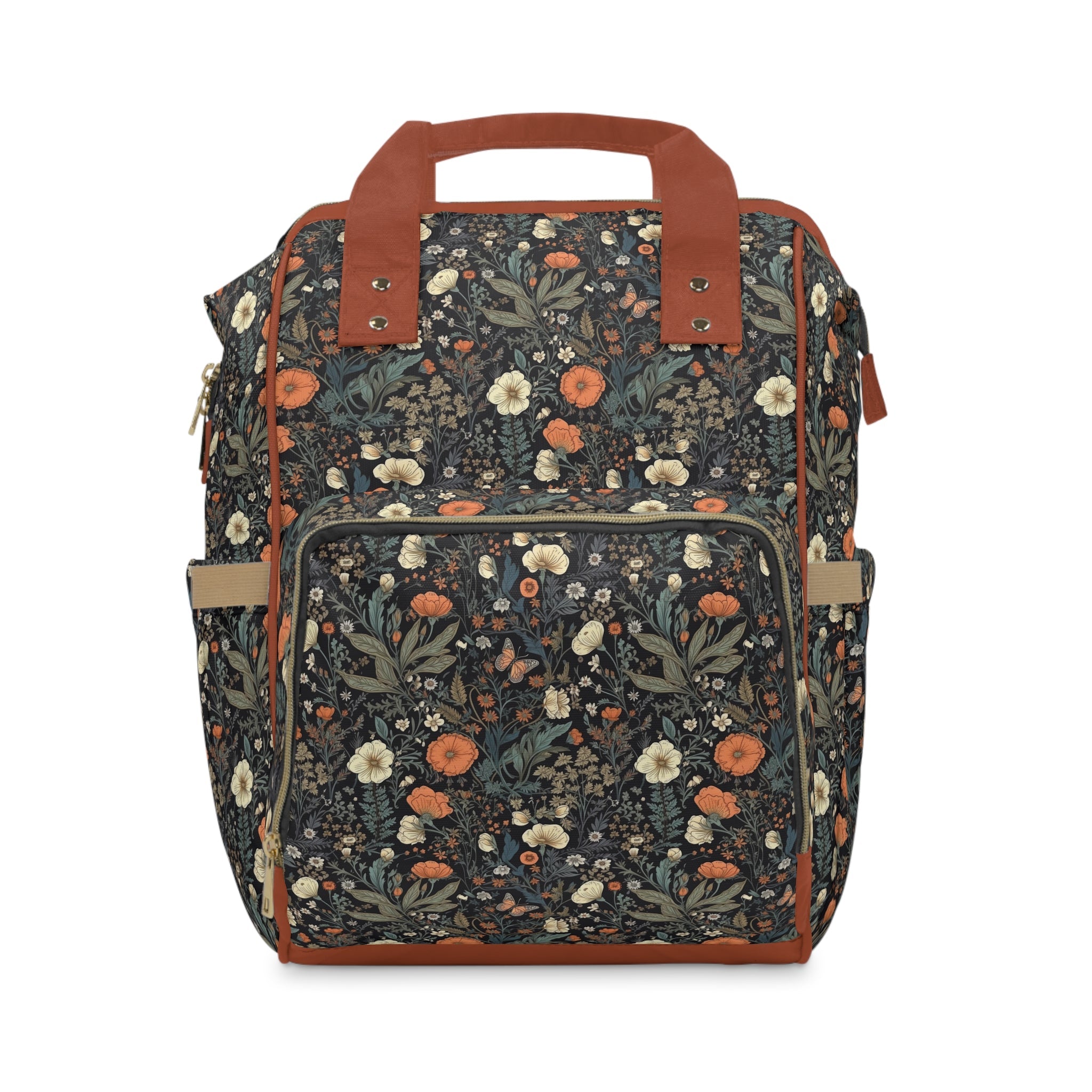 Diaper bag backpack fashion floral